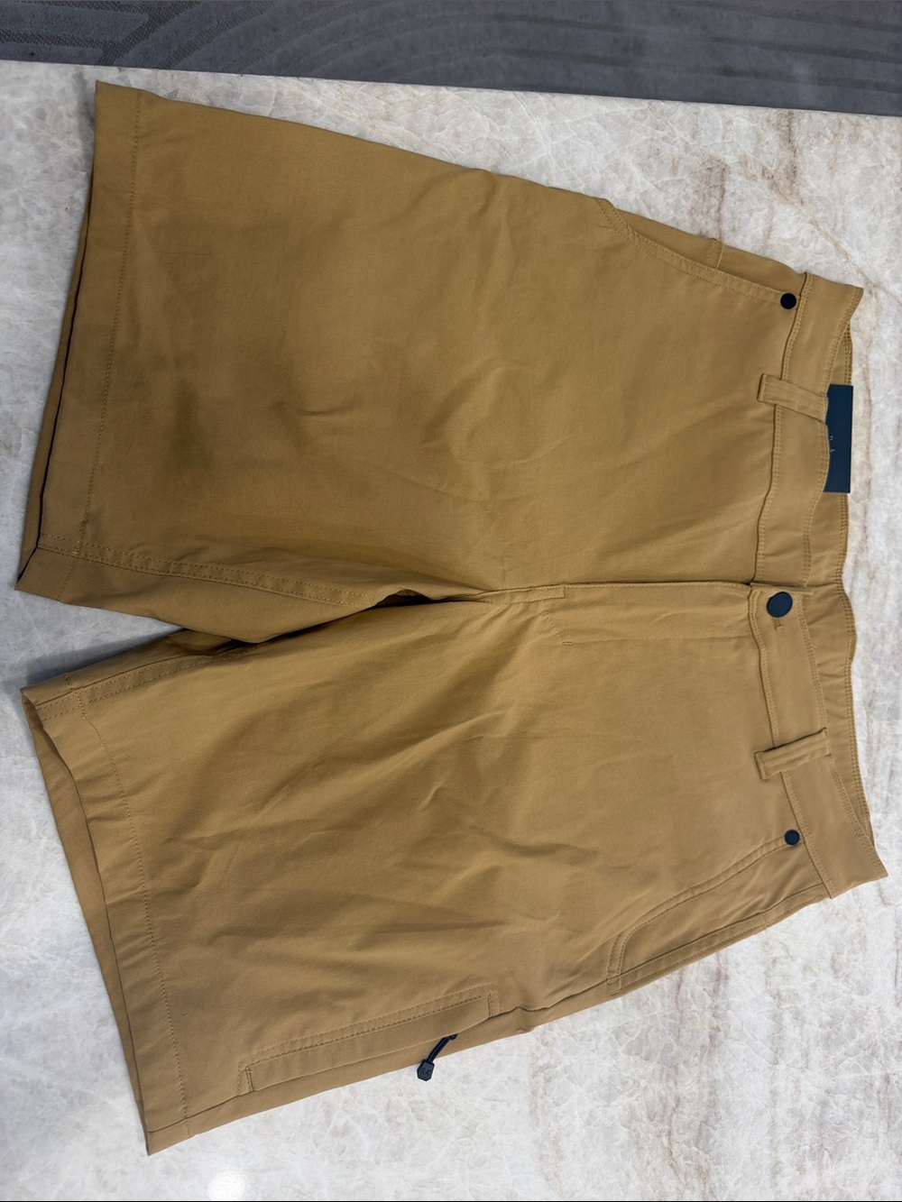 Merrell Men's Flat Front Shorts in Khaki Brown